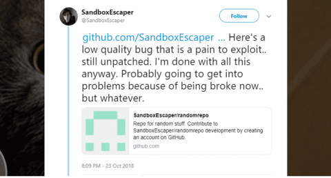Hacker Discloses New Windows Zero-Day Exploit On Twitter